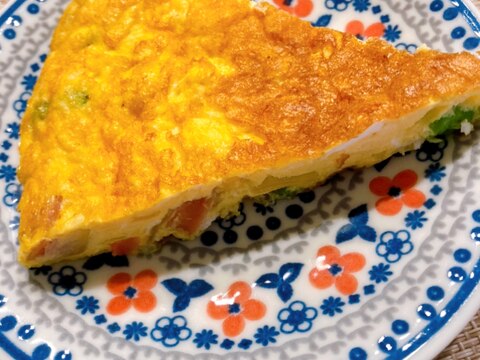 ミックスベジタブルとウィンナーのオムレツ♡